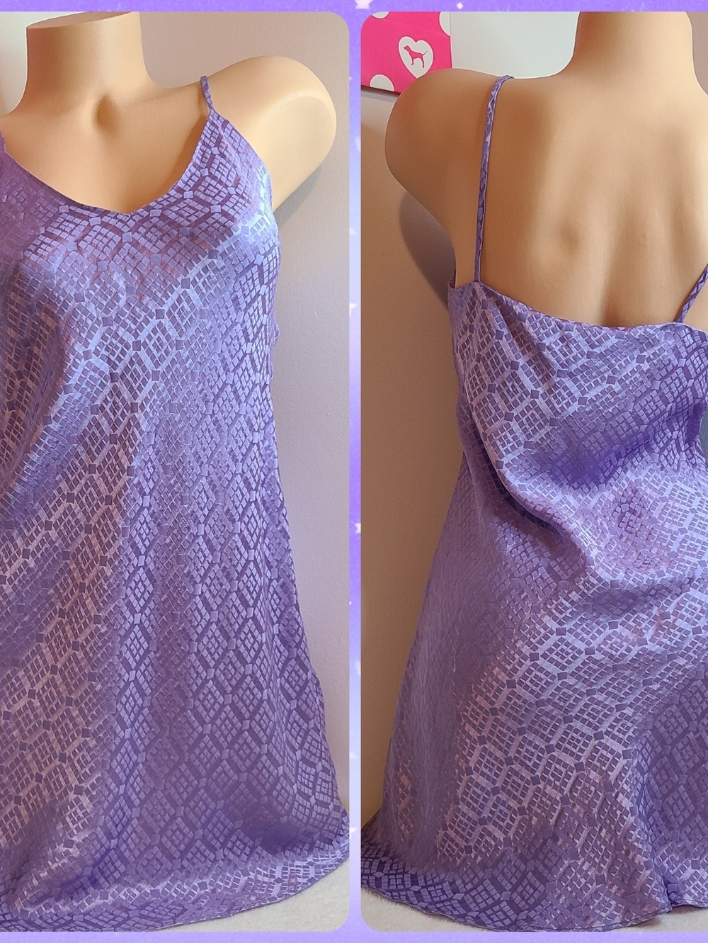 VTG SILX By August Silk 100% Silk Classic Babydoll Slip Dress Size Sm - Picture 6 of 6